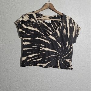 Custom Upcycled Tie Dyed L*Space Cropped Length Tee
